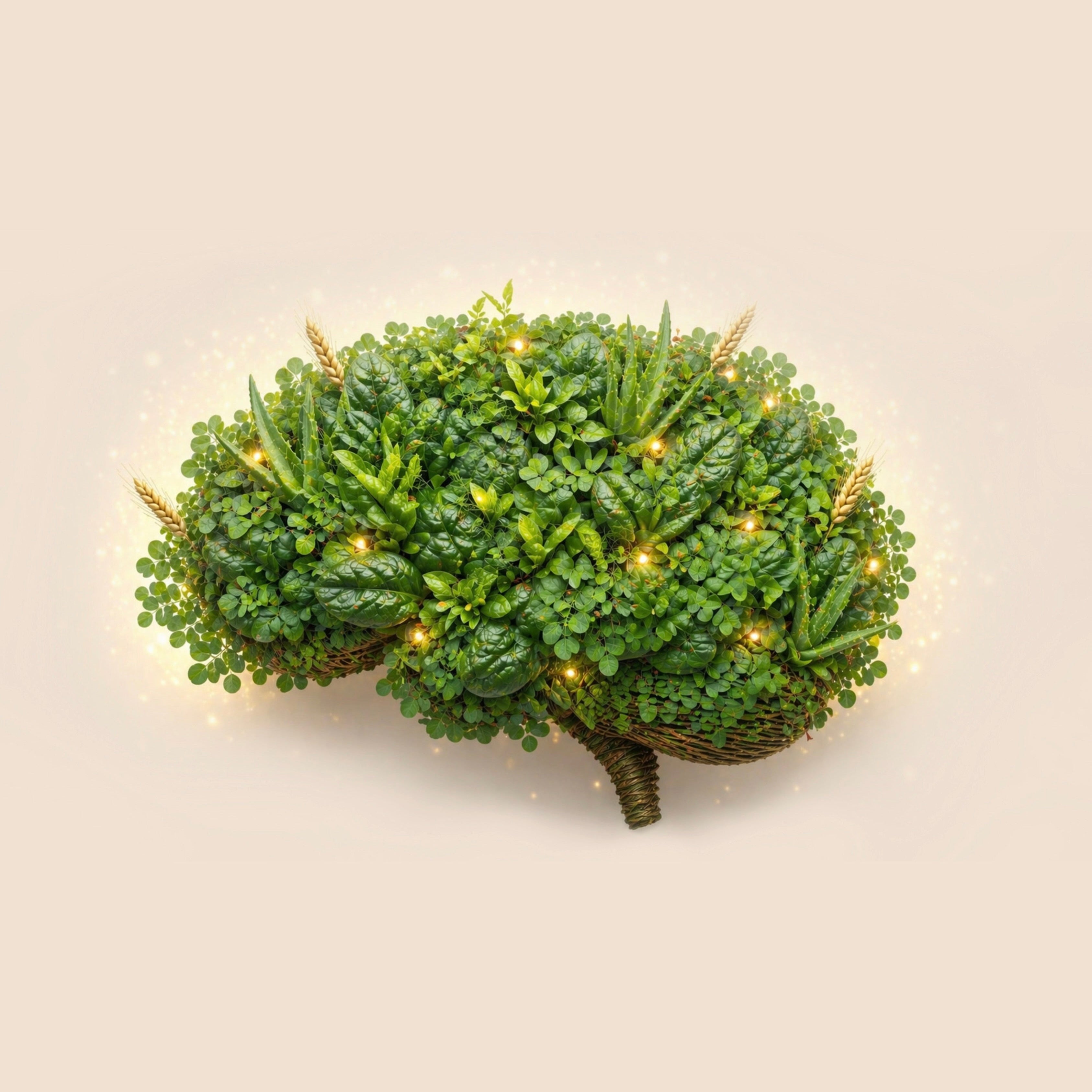 Brain made with plants