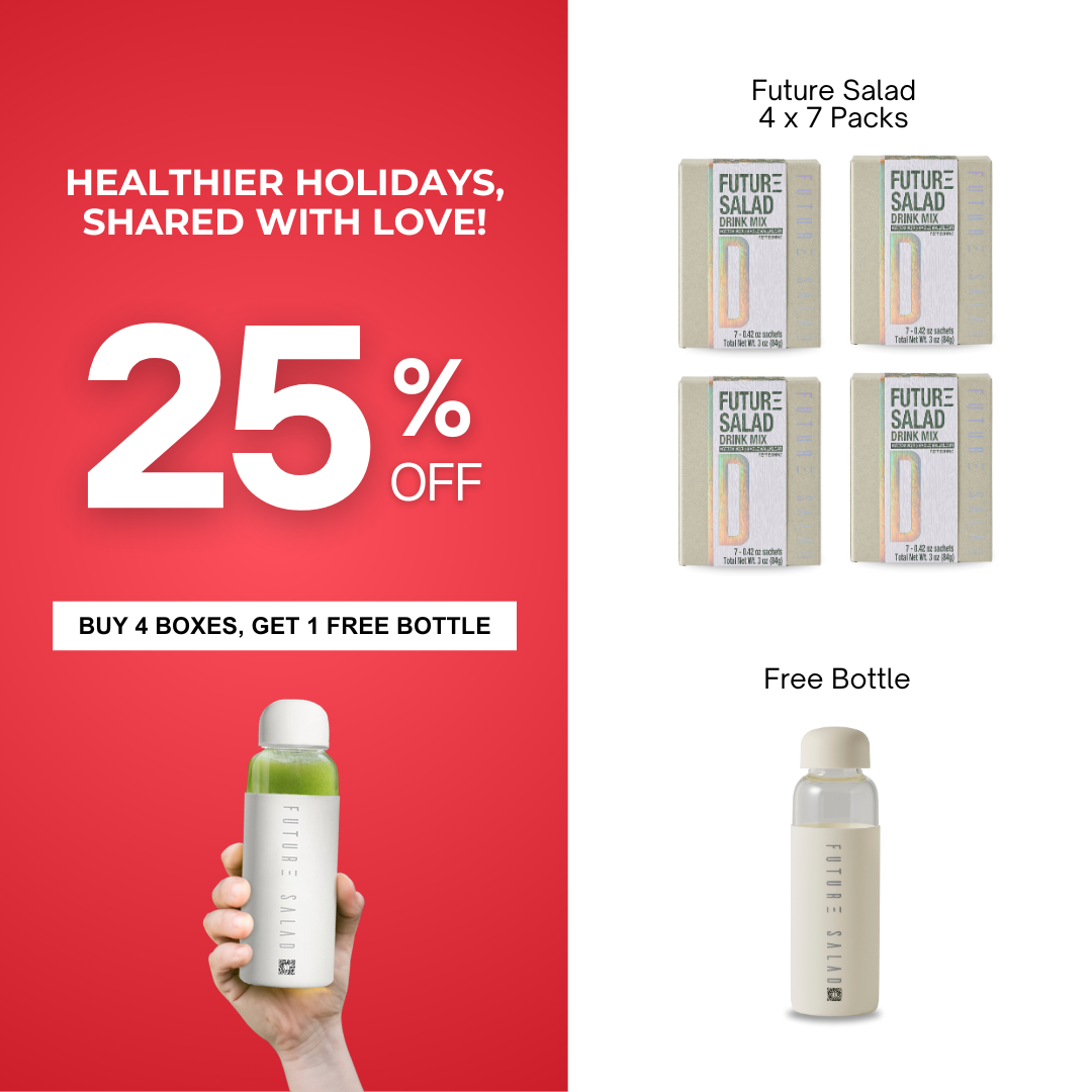 Holiday One-Month Starter Set: 4 x 7-Pack 25% OFF + FREE Bottle